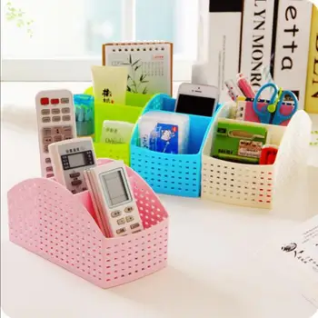 

Multifunctional Desktop Remote Control Storage Box Small Finishing Plastic Box Organizer