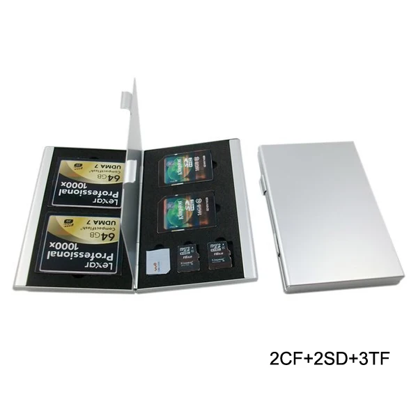 7 in 1 CF card case SD card holder TF microSD Multi memory card boxin