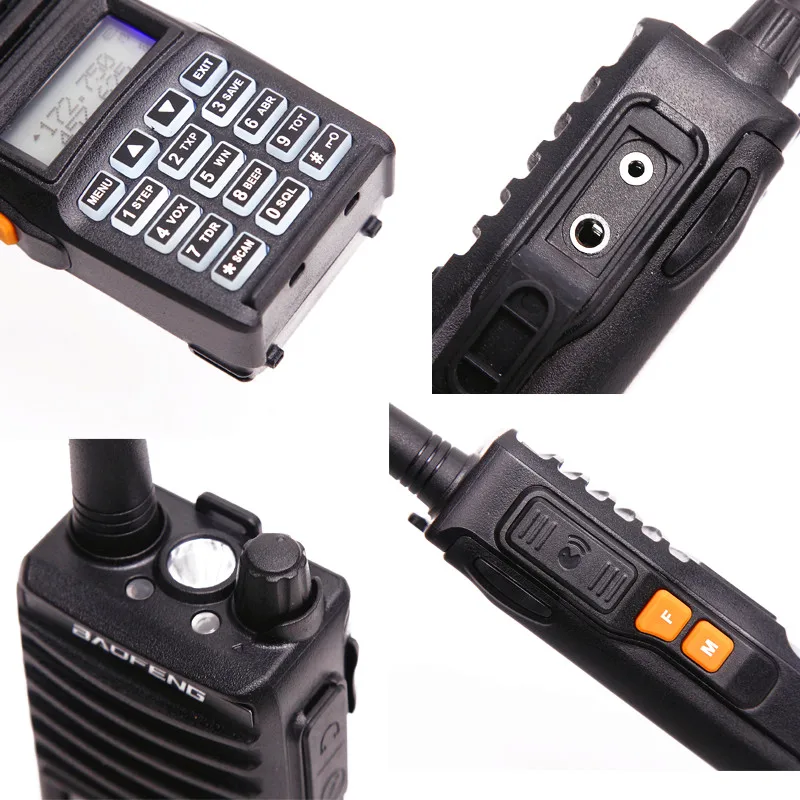 Baofeng UV-82 II Высокое Мощность 8 Вт Walkie Talkie обновление UV82 двойной 2 PTT Хэм CB Портативный двухстороннее радио УКВ УФ 82 трансивер