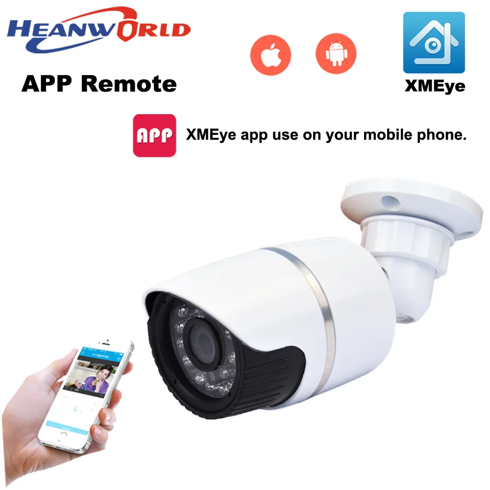 Heanworld 1080 P цилиндрическая наружная HD IP камеры cctv Поддержка камеры безопасности P2P onvif взгляд мобильного телефона день и ночь