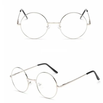 

New Unisex Vintage Round Reading Glasses Metal Frame College Style Eyeglass Clear Lens For Women Men Harajuku Eye Glasses Frames