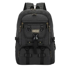 TOP POWER Men Bag Big Fashion Canvas Backpacks For Men Travel Large Capacity Arcuate Shoulder Strap