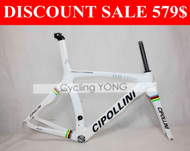 Cheap Black Sails World champion Cipollini RB1000 road bike frame 1K Cipollini RB1K Carbon bicicleta de carretera de carbono frame