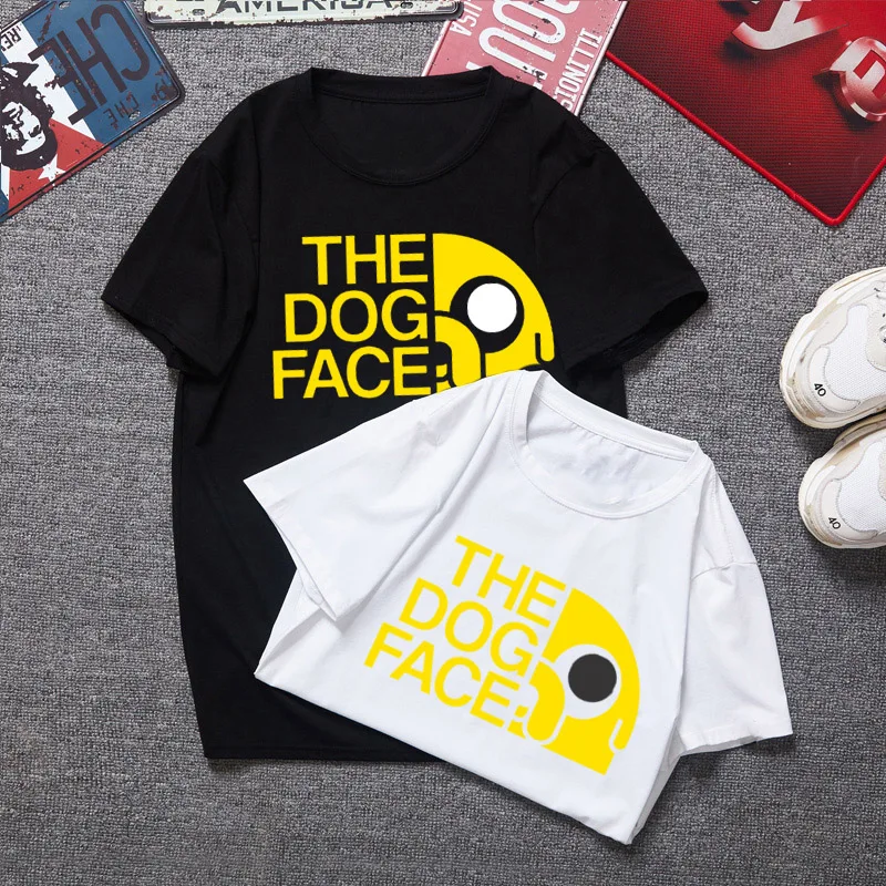 Новинка года, летняя футболка с анимацией «Время приключений», футболка с Финном и Джейком, Мужская футболка унисекс с 3d принтом в виде лица собаки