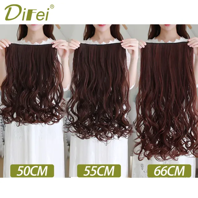 Best Price DIFEI 20'' 22" 26 inch 3 Colors Long Wavy High Temperature Fiber Synthetic Clip in Hair Extensions for Women Best Price DIFEI 20'' 22" 26 inch 3 Colors Long Wavy High Temperature Fiber Synthetic Clip in Hair Extensions for Women