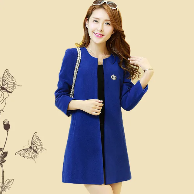 wool abrigos ashmere corsage spring cappotto slim woolen with poncho