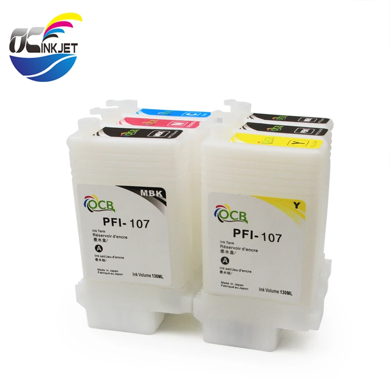 OCINKJET 130 мл пустой картридж для чернил Canon PFI-107 подходит IPF-670 IPF-680 IPF-685 IPF 770 |