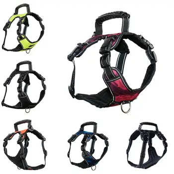 

1pc Adjustable Pet Dog Walk Out Chest Hand Strap Vest Collar Soft Harness