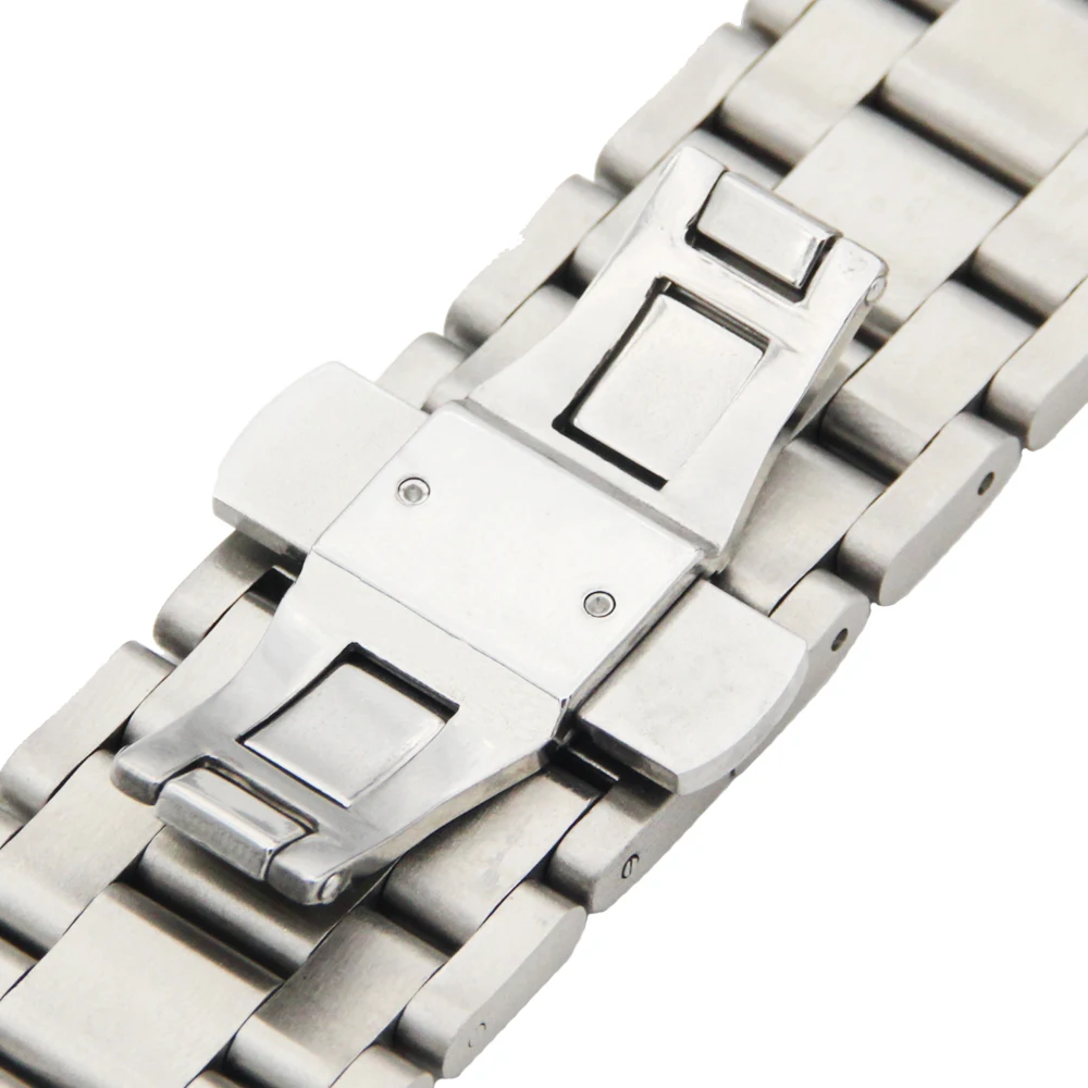 28 мм Нержавеющая сталь часы ремешок для AP Audemars Piguet Royal Oak металлический ремешок наручные петли для ремня браслет черный, серебристый цвет