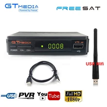 

[Genuine] Freesat V7 HD DVB-S2 Satellite Receiver 1080P AC3 Audio Decoder + 2dbi WiFi Dongle IKS Cccam Set Top Box Power vu PVR