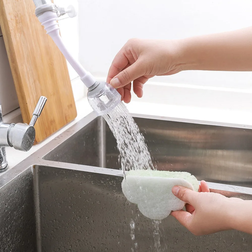 

360 Rotatable Bubbler Water Saving High Pressure Nozzle Filter Tap Adapter Faucet Extender Bathroom Kitchen Accessories @Q
