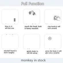 Finger Monkey Toy Interactive Smart Colorful Finger Smart Induction Toys Christmas Gift Kid Kawaii Finger Toy finger baby monkey