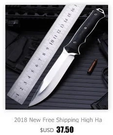Новинка 7CR17MOV стальной открытый фиксированный тактический охотничий нож для кемпинга выживания военные Прямые Ножи EDC инструменты