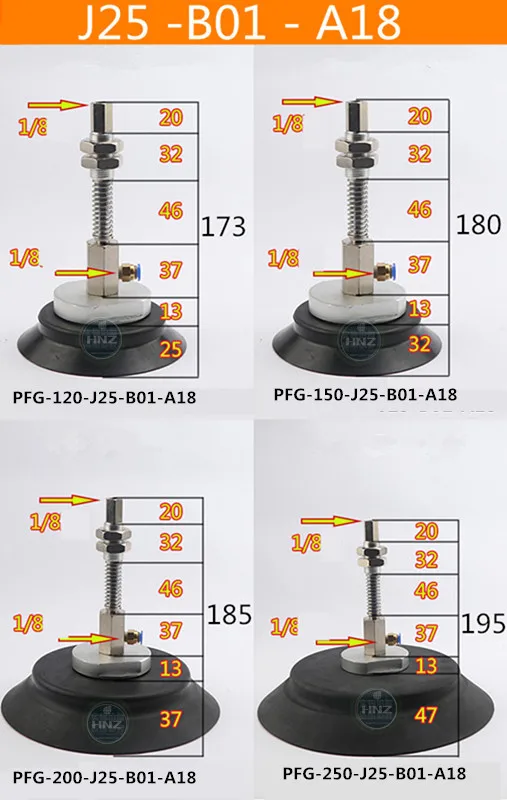 Mão vácuo otário heavy duty industrial componentes