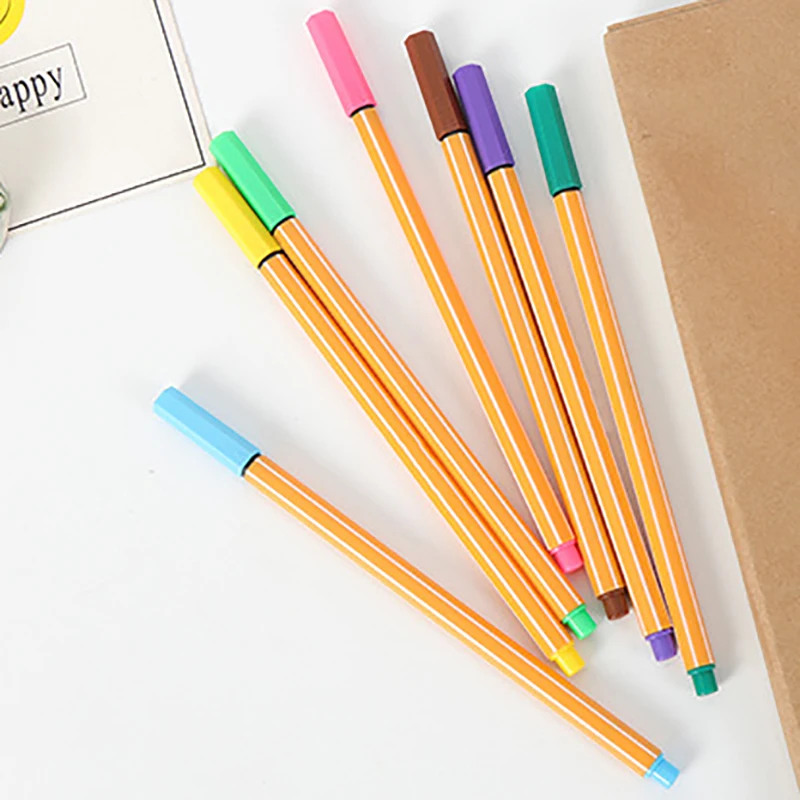 

12 Colors Anime Manga Fineliner Pens Graffiti Sketch Brush Pen Art Markers For Drawing Painting Stationery School Supplies