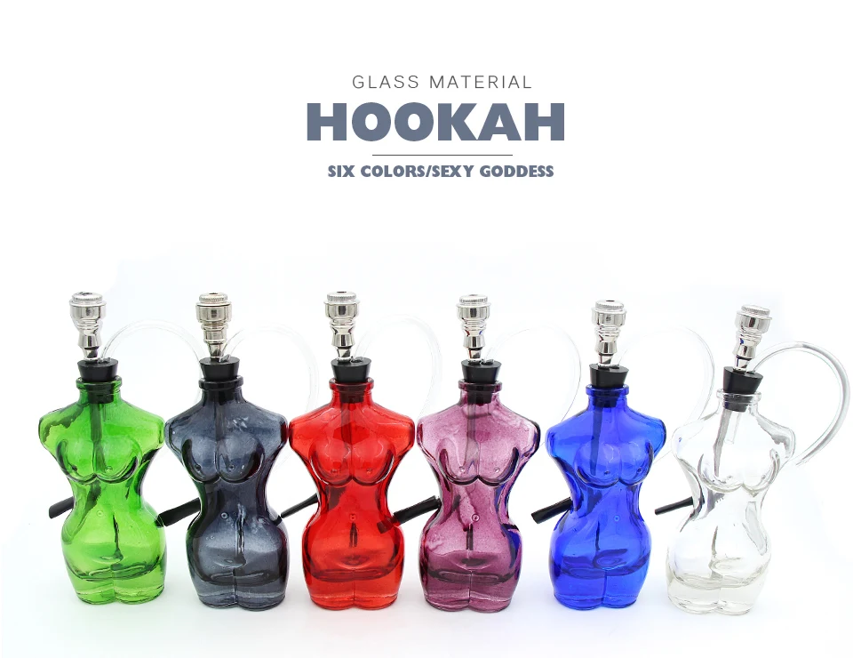 Новая креативная стеклянная бутылка для кальяна, 160 мм высокая индивидуальная модная модель бутылки для кальяна, разноцветный выбор