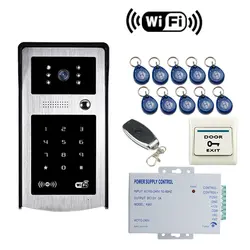 Jex 720 P hd Wi-Fi видео дверной звонок RFID/код/дистанционный пульт/Разблокировать Водонепроницаемый Камера
