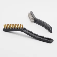 Стоматологический лабораторный инструмент 2 вида цветов, латунная проволочная щетка для чистки бора