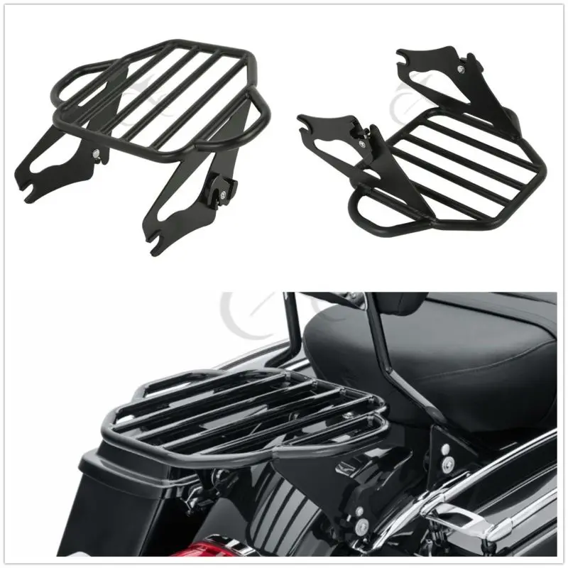 

Motorcycle Tour Pak Luggage Rack W/ 4 Point Docking Kit For Harley Touring Models Road King Street Electra Glide FLHX FLHR FLHT