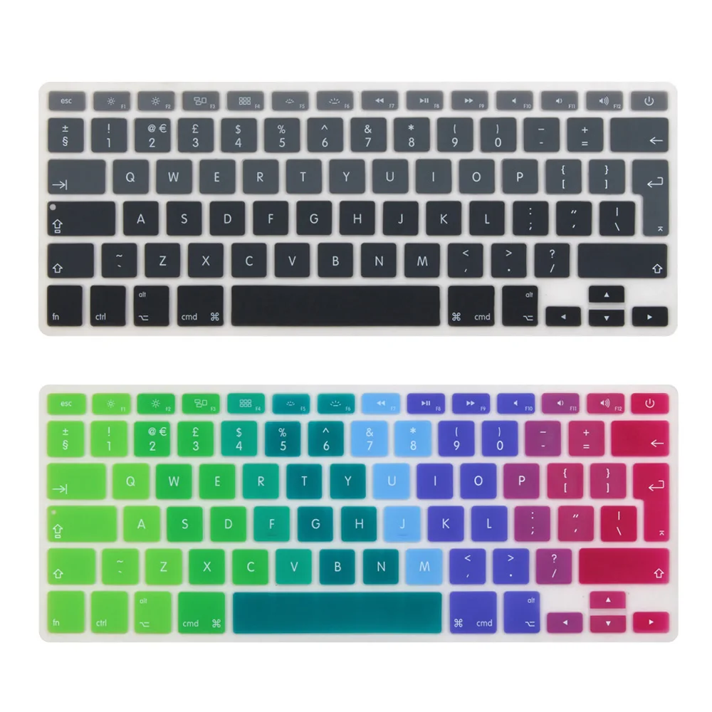 Чехол для клавиатуры английский Mid 2009 2015 MacBook Pro 13 15 дюймов Retina/CD ROM A1502 A1425 A1278 A1398