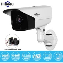 Hiseeu HD 720 P 960 P Сети Ip-камера ВИДЕОНАБЛЮДЕНИЯ 2.8-12 мм Электронный Сигнал POE Пуля Ночного Видения водонепроницаемый IR-CUT ONVIF P2P HB3