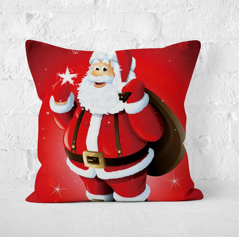 Чехлы для подушек Chritmas Hot Sofa из хлопка и льна прекрасные Чехлы для подушек фестиваль для дома гостиная украшения pilooow Case JAS14 - Цвет: As Picture