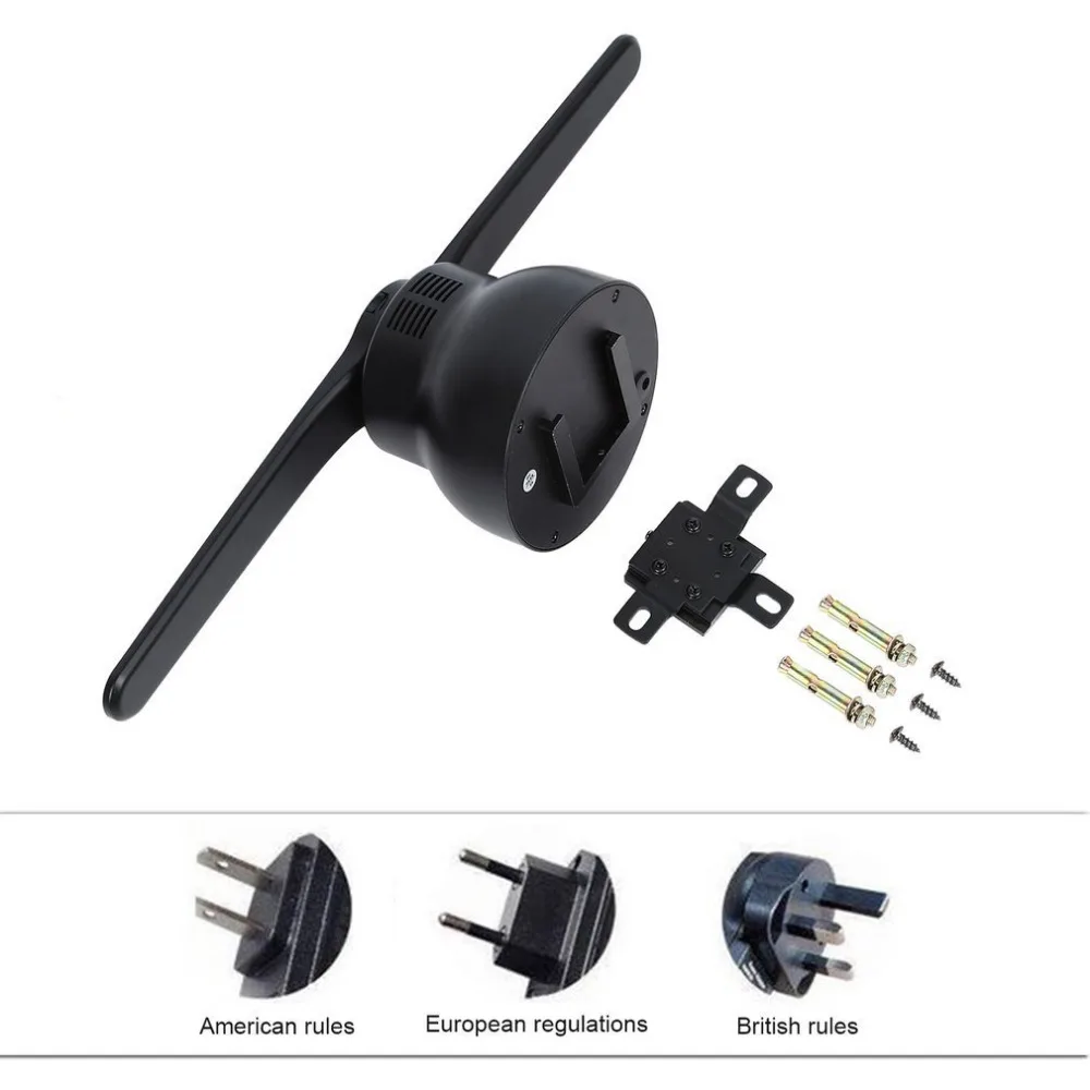 WIFI 3D Holographic Projector Logo Projector Portable Hologram Player 3D Holographic Dispaly Fan Unique Naked Eye3DProjector