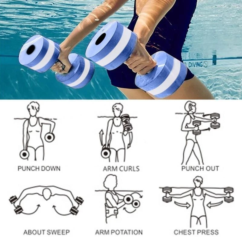 Aquatic Barbell Floating Dumbbell Water Aerobics Aquatic Barbell