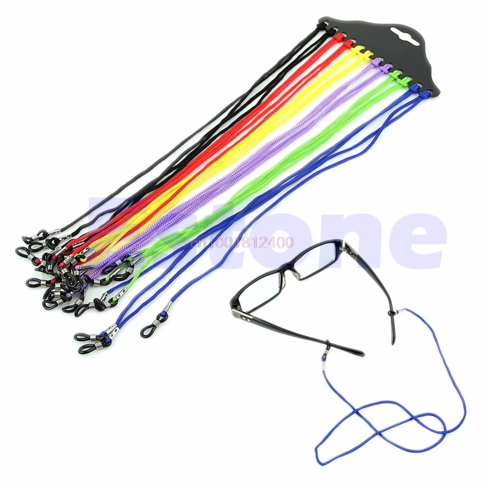 

Colorful 12Pcs Eyewear Nylon Cord Reading Glass Neck Strap Eyeglass Holder