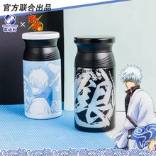 GINTAMA Anime Thermos Mug Cup Bottle Vacuum Stainless Steel Manga Role Gintoki Kagura Sadaharu Elizabeth Comics Cartoon kuroko no basket basuke kagami anime stainless steel vacuum thermos mug cup comics cartoon