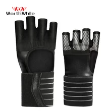 WorthWhie – gants de sport réglables, protection des mains et des poignets, demi-doigt, Crossfit, équipement d'haltérophilie et de musculation