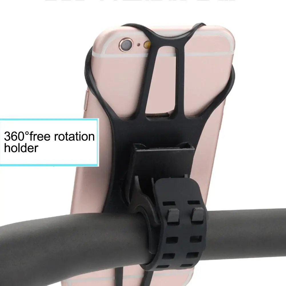 Велосипедный мотоцикл антивибрационный кронштейн детская коляска силиконовый выдвижной держатель для телефона ударопрочный стенд для 4-6,5 дюймов мобильный