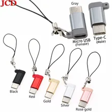 JCD USB otg для samsung Galaxy S8 S9 Plus type C OTG адаптер Micro USB для type-C конвертер type c кабель зарядного устройства для huawei P20
