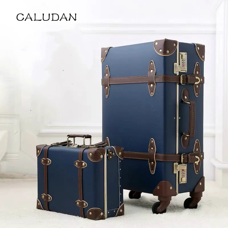 20 &quot22&quot 24 &quotдюймов PU кожаные чемоданы на колесиках и дорожные сумки valise cabine valiz