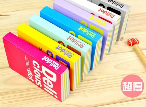 

1 PCS Thickening Sketchbook Notebook Color Stripes 150 Sheets Deli Cious Dot Notepad Diary Planner Stationery Material Escolar