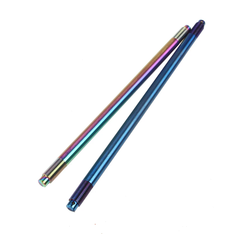 Многоцветный M12x265mm сжигание титана переднее колесо ось для Suzuki Honda Yamaha RSZ мотоцикл