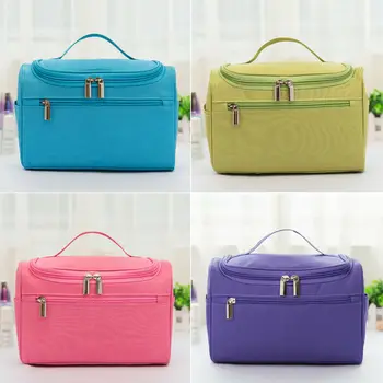 

Portable Multifunction Cosmetic Makeup Bag Ladies Women Wash Bag Zipper Travel Toiletries Makeup Organizer Toilet Hanging