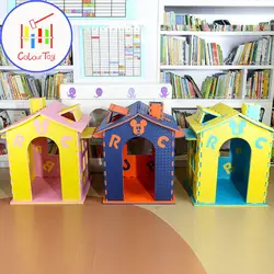 Детский игровой дом замок Вилла кукольный домик детский сад окружающей среды EVA Материал Дети подарок на день рождения