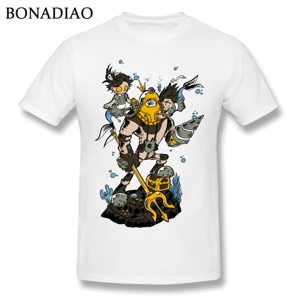 Забавная футболка Bioshock Big Daddy модная мужская унисекс S-6XL размера плюс |