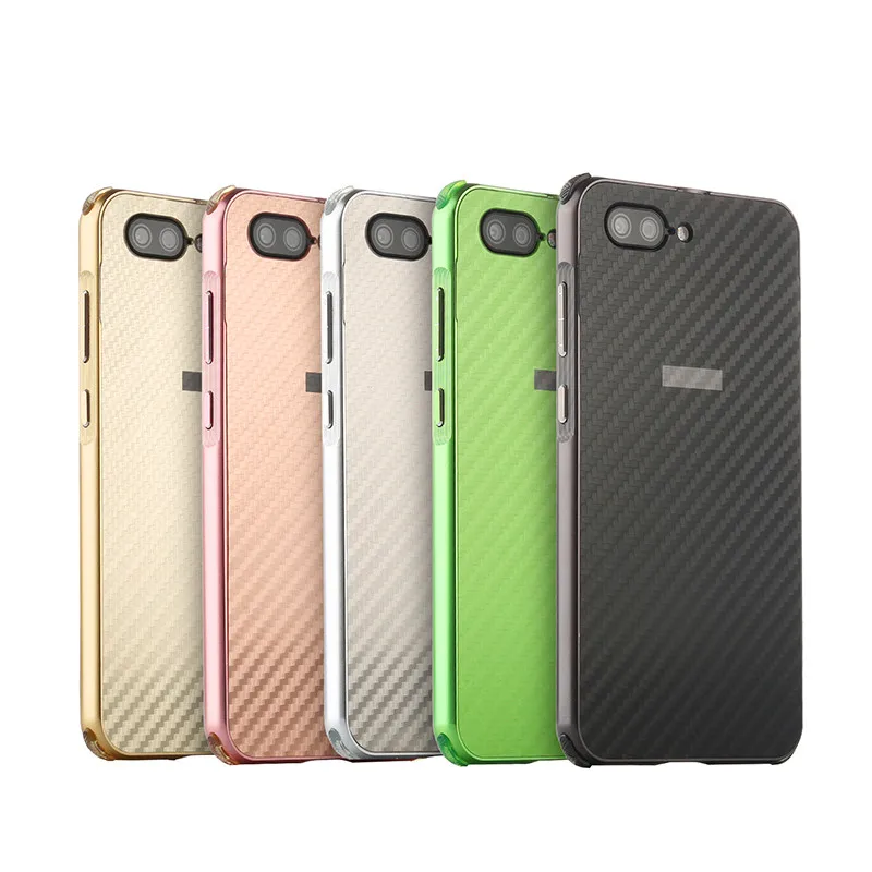 

Zenfone 4 Max ZC550TL Anti-knock Case Aluminum Metal Frame with Carbon Fiber Hard Back Cover Case for ASUS Zenfone 4 Max ZC550TL
