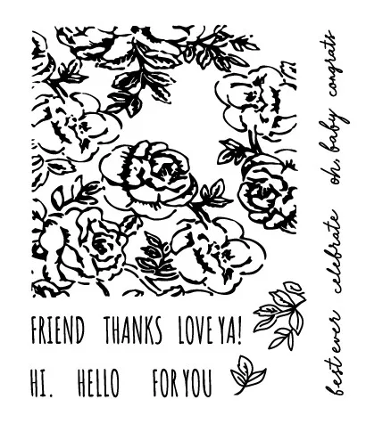 

flower Transparent Clear Stamps for DIY Scrapbooking/Card Making/Kids Christmas Fun Decoration Supplies