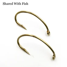 100 шт./лот, жук, мухобойка, потертости, креветки, Кадис, Нимфа, сухая колючая и медный цвет, крючок, крючок, рыболовные крючки, материал, размер 6