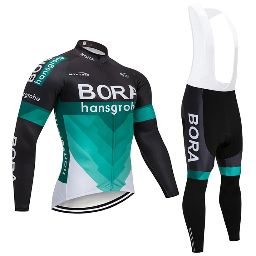 

Winter 2018 Team BORA Jacket 9D pad bike shorts ropa ciclismo men Thermal fleece Cycling jersey Maillot Culotte clothing set