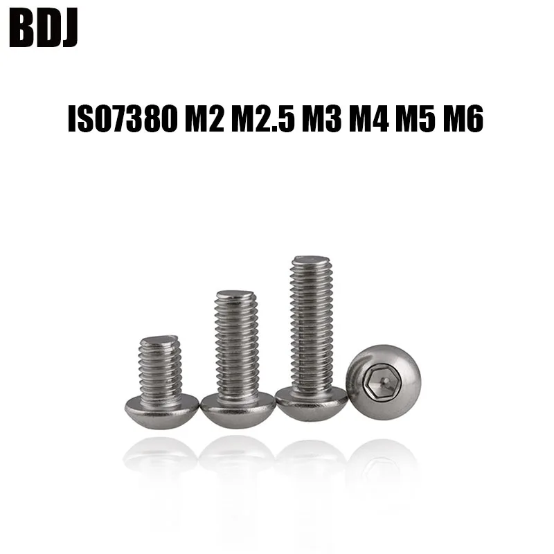 M5 x 12mm NERO Bottone HEAD Socket Viti-Pacco da 5