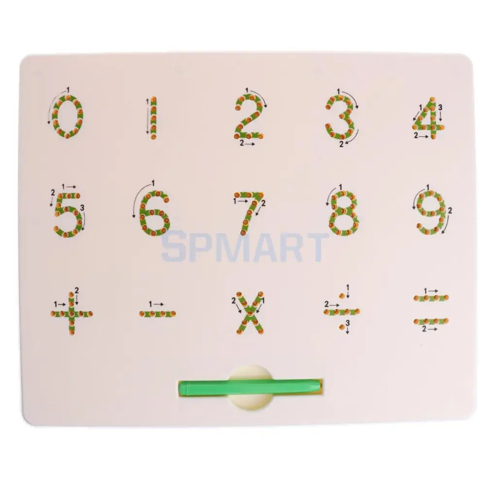 

Magnetic Drawing Board Magnet Tablet Number 0 9 Math Early Educational Doodle Sketch Writing Pad Toddler Baby Developmental Toy