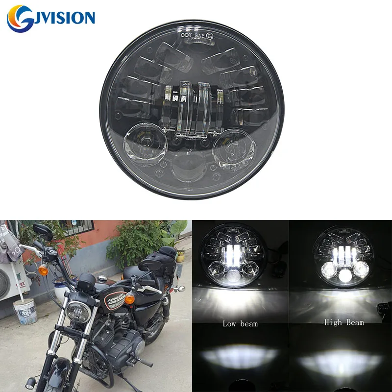 

Motorcycle Accessories 5.75'' inch led projector headlight DRL for Dyna 1200 883 headlights Hi/Lo Dual beam headlamp