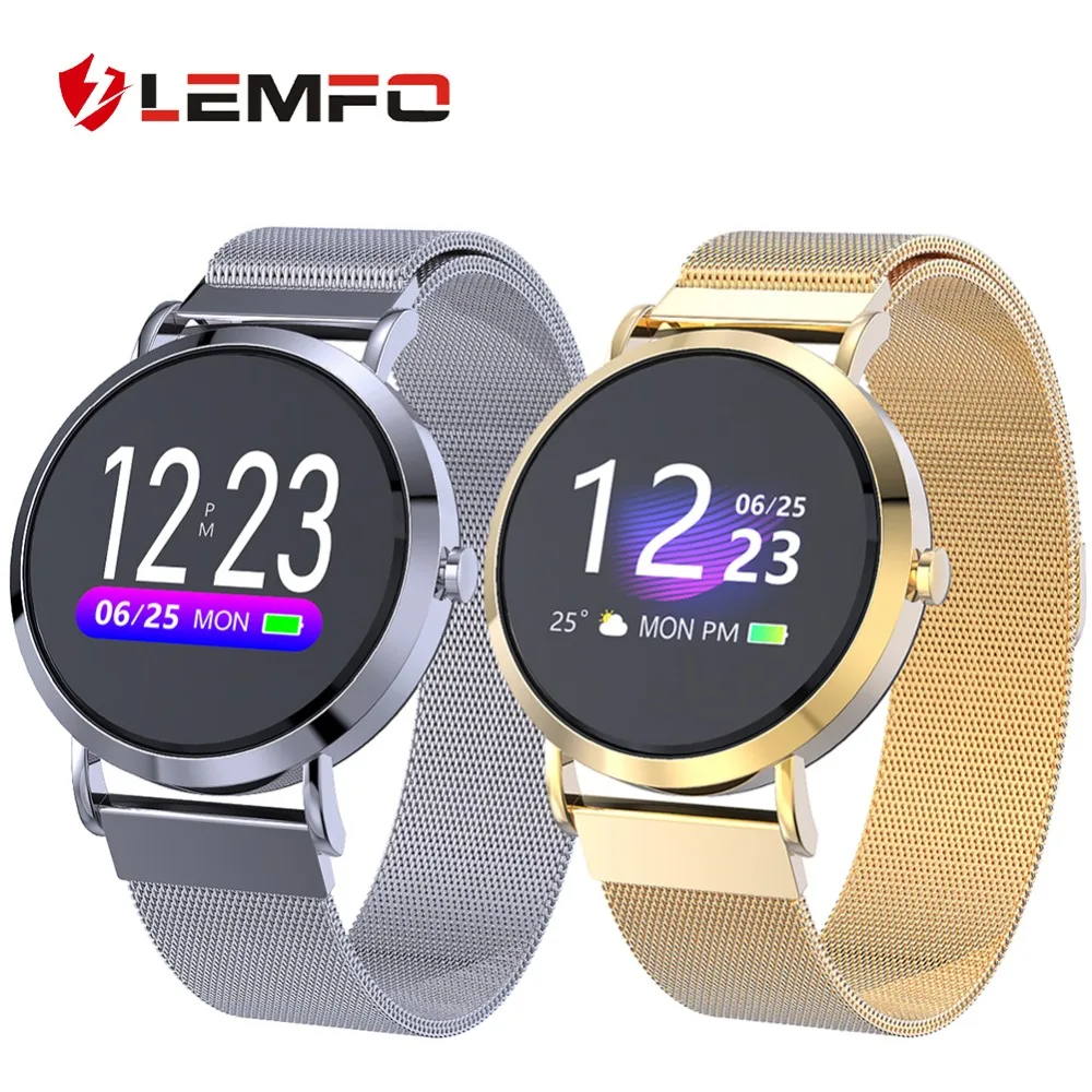 Women Smart Watch IP67 Waterproof Heart Rate Blood Pressure Monitoring