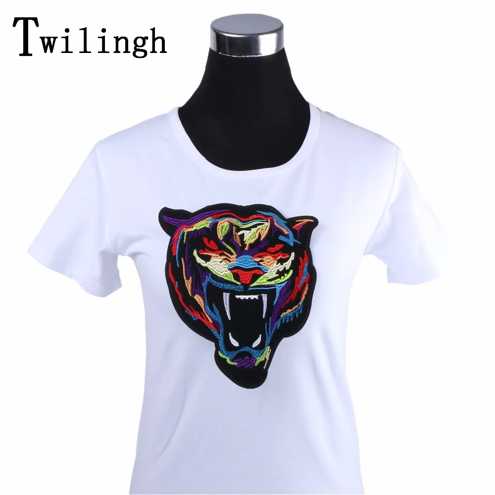 

1 Pc Big Patches Tiger Cartoon Sticker Stickers Patch for T-shirt Embroidered Applique Sew on Iron On Clothes Repair DIY Patches