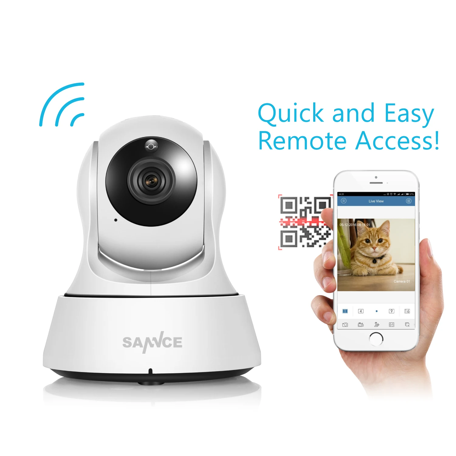  SANNCE Full HD 1080P Mini Wi-fi Camera Wireless IP Sucurity CCTV Camera Wifi Network Smart Night Vi - 32827934473