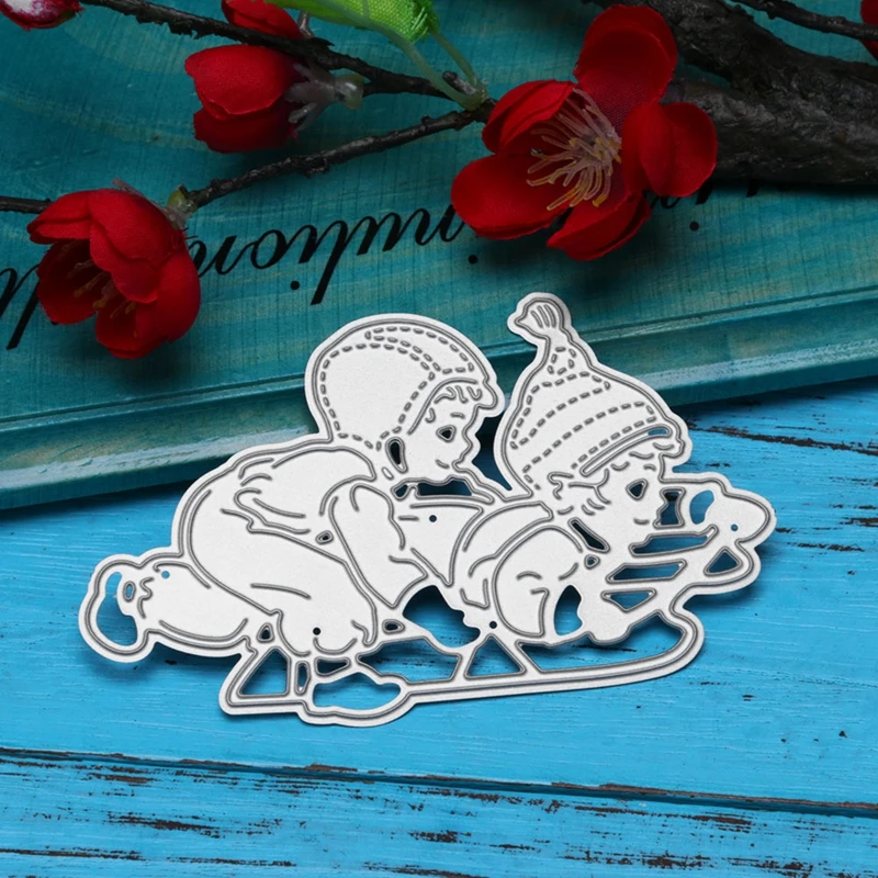 

Brothers Play Games Metal Cutting Dies Stencils For DIY Scrapbooking Decorative Embossing Suit Paper Cards Die Cutting Template